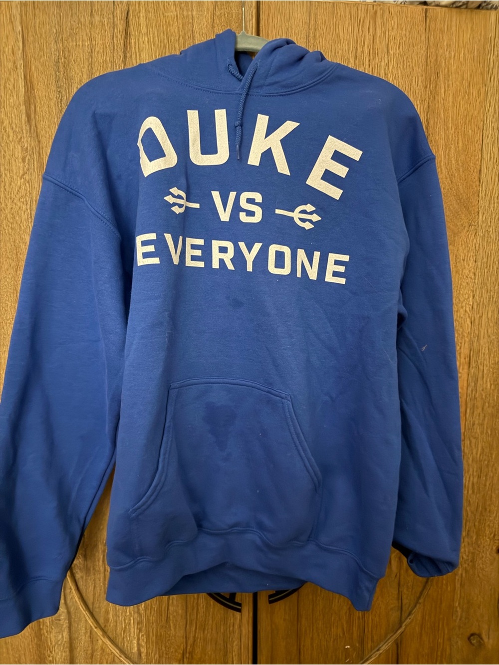 Gildan Royal Blue 'Duke vs Everyone' Pullover Hoodie
